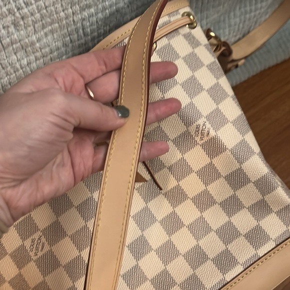Louis Vuitton Damier Azur Noe BB Bucket Bag like new - Picture 7 of 12